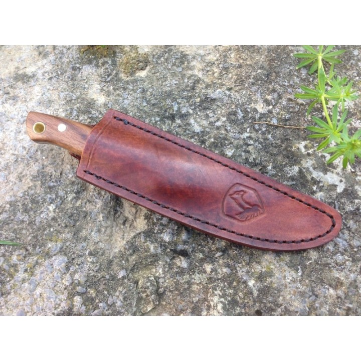 Couteau Condor Mayflower Lame Acier 440C Manche Noyer Etui Cuir El Salvador CTK15034C - Livraison Gratuite