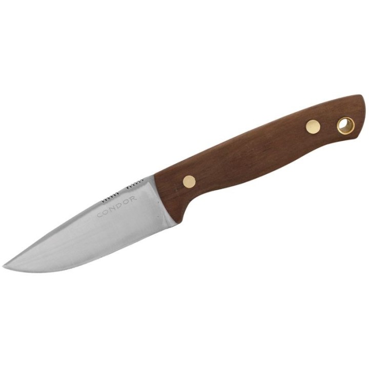 Couteau Condor Mayflower Lame Acier 440C Manche Noyer Etui Cuir El Salvador CTK15034C - Livraison Gratuite