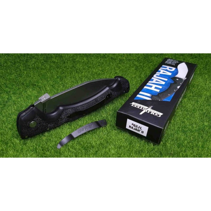 Couteau Kukri Cold Steel Rajah II Lame Acier AUS-10A Manche Griv-Ex Tri-Ad Lock Clip CS62JL - Livraison Gratuite