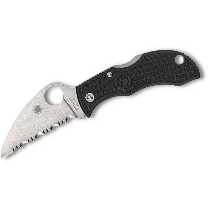 Couteau Spyderco Manbug Wharncliffe Serr Manche FRN Lame Acier VG10 Lockback Japan SCMBKWS - Livraison Gratuite