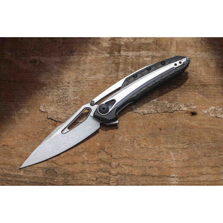 Couteau Zero Tolerance Original Linerlock CF Lame Acier CPM-20CV KVT Manche Fibre Carbone USA  ZT0990 - Livraison Gratuite