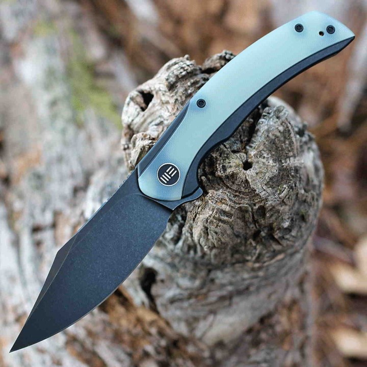 Couteau We Knife Snick Jade G10 Titane Handle CPM 20CV Blade IKBS Framelock Clip WE19022F4 - Livraison Gratuite
