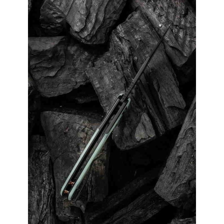 Couteau We Knife Snick Jade G10 Titane Handle CPM 20CV Blade IKBS Framelock Clip WE19022F4 - Livraison Gratuite