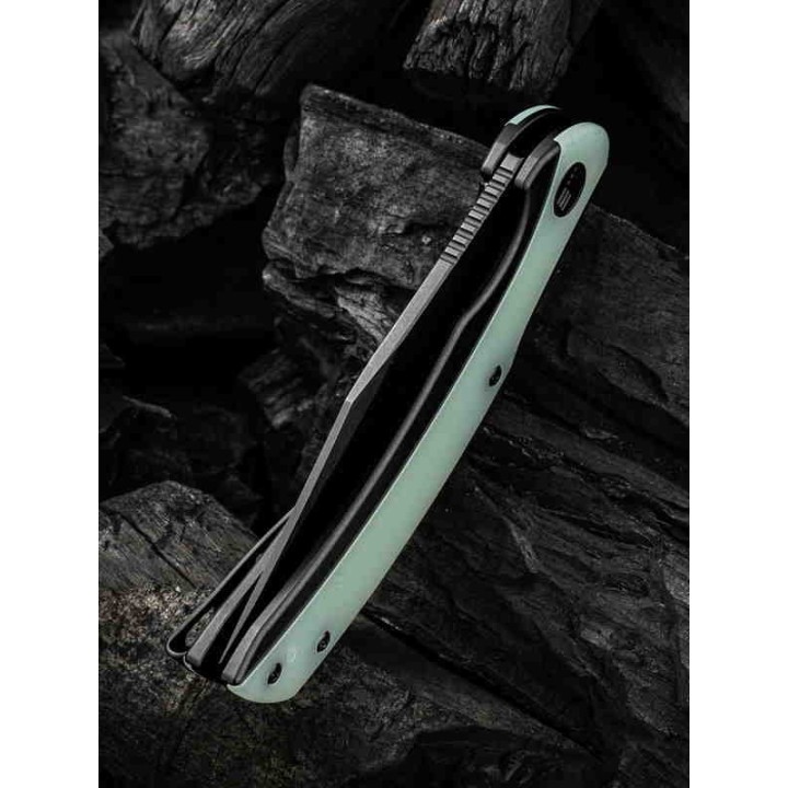 Couteau We Knife Snick Jade G10 Titane Handle CPM 20CV Blade IKBS Framelock Clip WE19022F4 - Livraison Gratuite