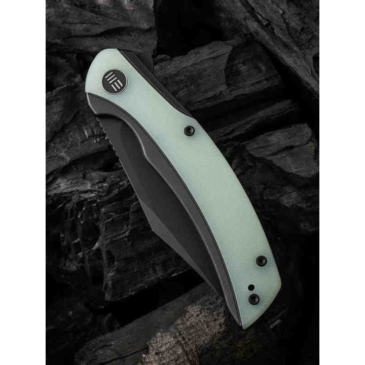 Couteau We Knife Snick Jade G10 Titane Handle CPM 20CV Blade IKBS Framelock Clip WE19022F4 - Livraison Gratuite