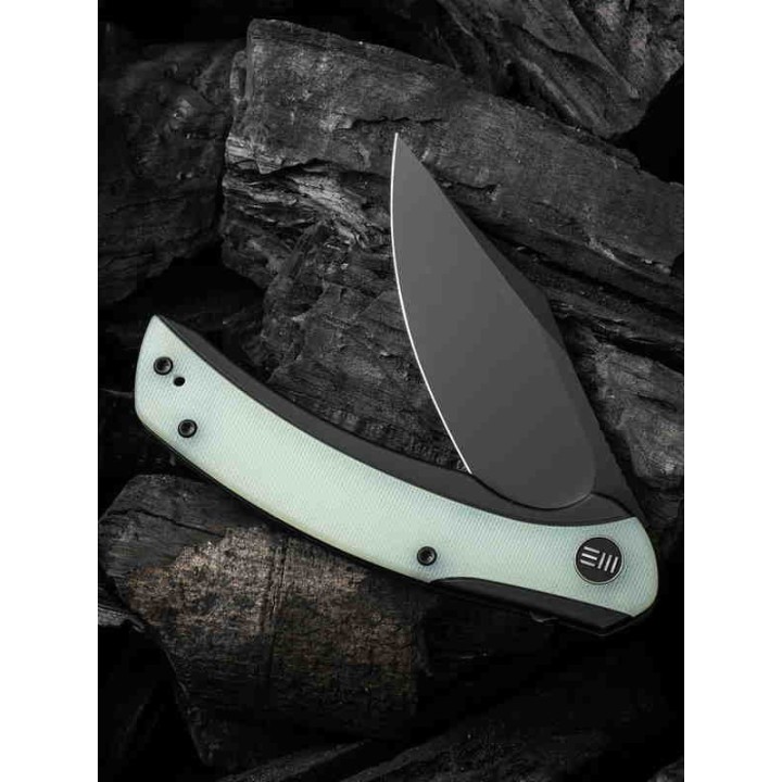 Couteau We Knife Snick Jade G10 Titane Handle CPM 20CV Blade IKBS Framelock Clip WE19022F4 - Livraison Gratuite