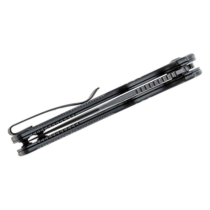 Couteau CIVIVI Cogent Black Button Lock Manche G10 Lame Acier 14C28N Part Serr IKBS Clip CIVC20038E1 - Livraison Gratuite