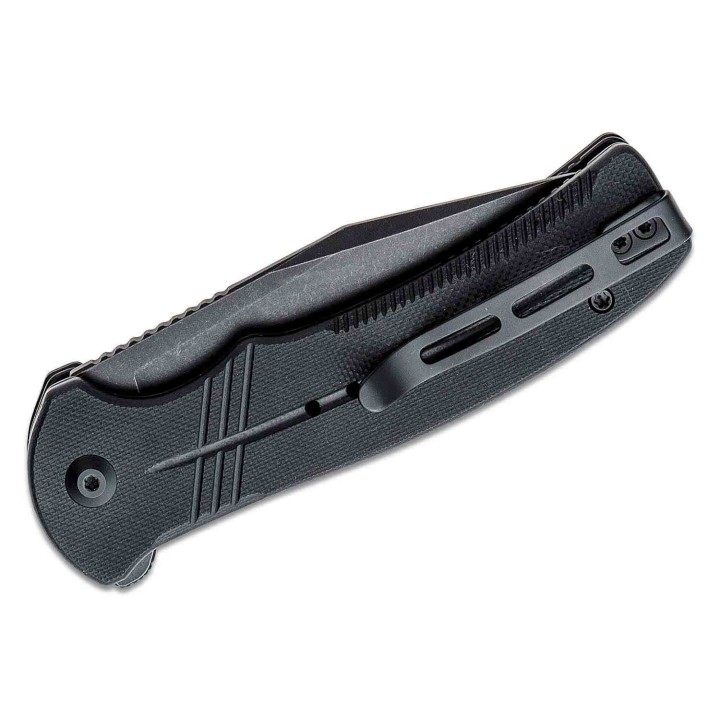 Couteau CIVIVI Cogent Black Button Lock Manche G10 Lame Acier 14C28N Part Serr IKBS Clip CIVC20038E1 - Livraison Gratuite