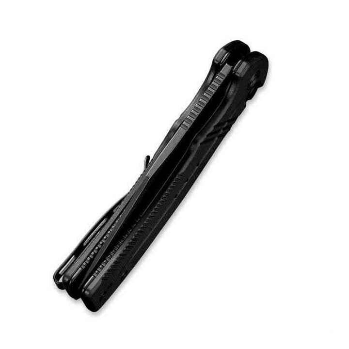 Couteau CIVIVI Cogent Black Button Lock Manche G10 Lame Acier 14C28N Part Serr IKBS Clip CIVC20038E1 - Livraison Gratuite
