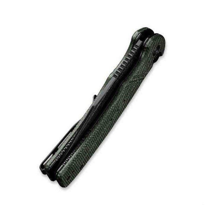 Couteau CIVIVI Cogent Damas Button Lock Manche Green Micarta IKBS Clip CIVC20038DDS1 - Livraison Gratuite