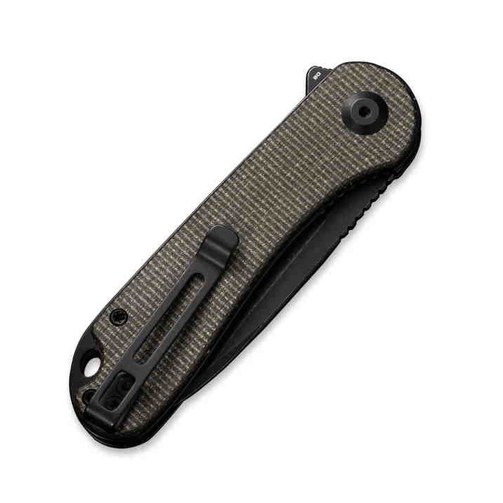 Couteau CIVIVI Elementum Green Lame Acier D2 Manche Micarta Linerlock Clip CIVC907Z - Livraison Gratuite
