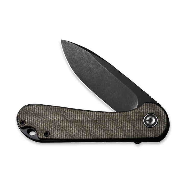 Couteau CIVIVI Elementum Green Lame Acier D2 Manche Micarta Linerlock Clip CIVC907Z - Livraison Gratuite