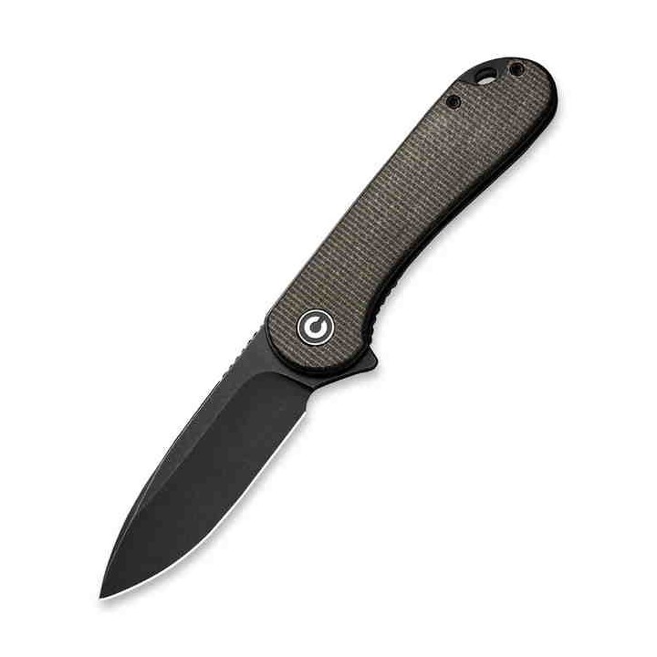 Couteau CIVIVI Elementum Green Lame Acier D2 Manche Micarta Linerlock Clip CIVC907Z - Livraison Gratuite