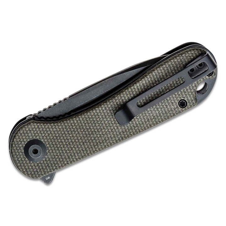 Couteau CIVIVI Elementum Green Lame Acier D2 Manche Micarta Linerlock Clip CIVC907Z - Livraison Gratuite