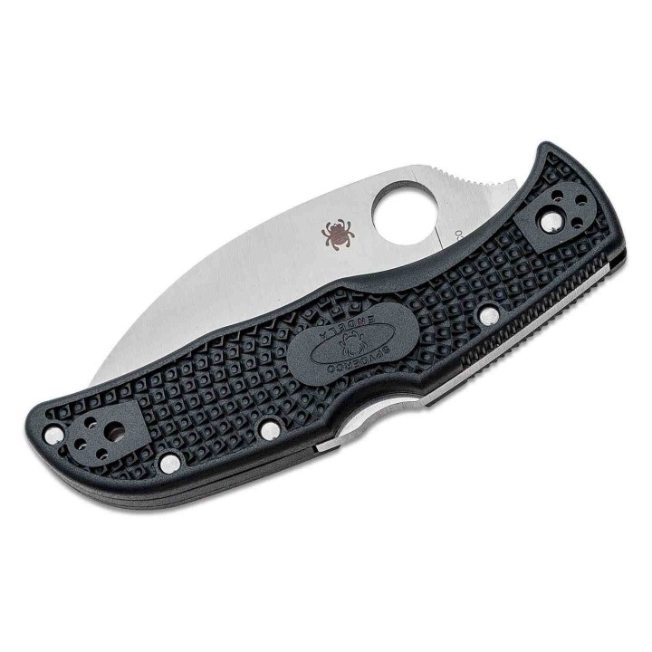 Couteau Spyderco Endela Wharncliffe Serr Lame Acier VG10 Manche FRN Lockback Japan SC243FSWCBK - Livraison Gratuite