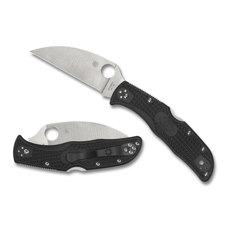Couteau Spyderco Endela Wharncliffe Plain Lame Acier VG10 Manche FRN Lockback Japan SC243FPWCBK - Livraison Gratuite