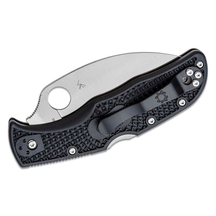 Couteau Spyderco Endela Wharncliffe Plain Lame Acier VG10 Manche FRN Lockback Japan SC243FPWCBK - Livraison Gratuite