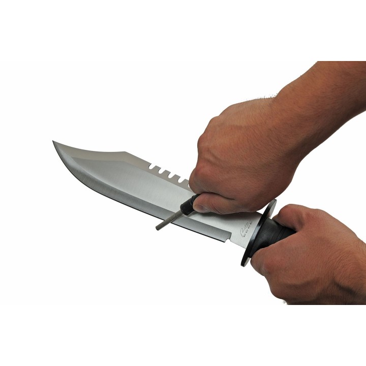 Couteau Bowie Outdoor Beast Knife Lame Acier 7Cr17MoV Manche Abs Etui Nylon CN211539 - Livraison Gratuite