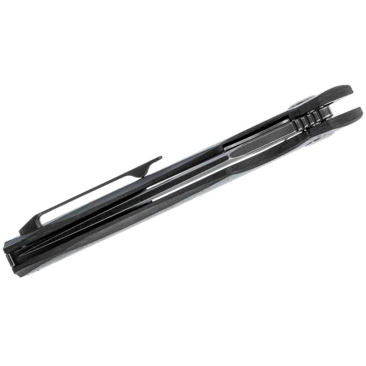 Couteau Bestech Ghost Fibre de Carbone Lame Acier S35VN IKBS Linerlock Clip BTKT1905D - Livraison Gratuite