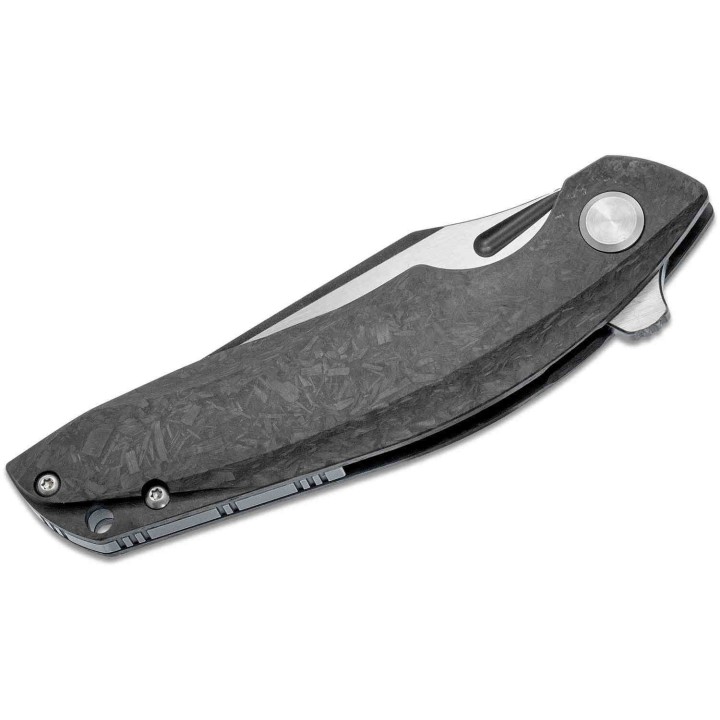 Couteau Bestech Ghost Fibre de Carbone Lame Acier S35VN IKBS Linerlock Clip BTKT1905D - Livraison Gratuite