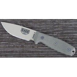COUTEAU ESEE Knives - COUTEAU RAT CUTLERY ESEE MODEL 3 Carbone 1095 MADE IN USA ES3PMDT - Livraison Gratuite
