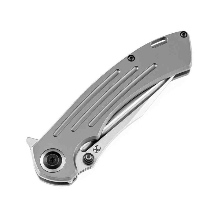 Couteau Kansept Pretatout Gray Manche Titane Lame Acier S35VN IKBS Framelock Clip K1032A2 - Livraison Gratuite