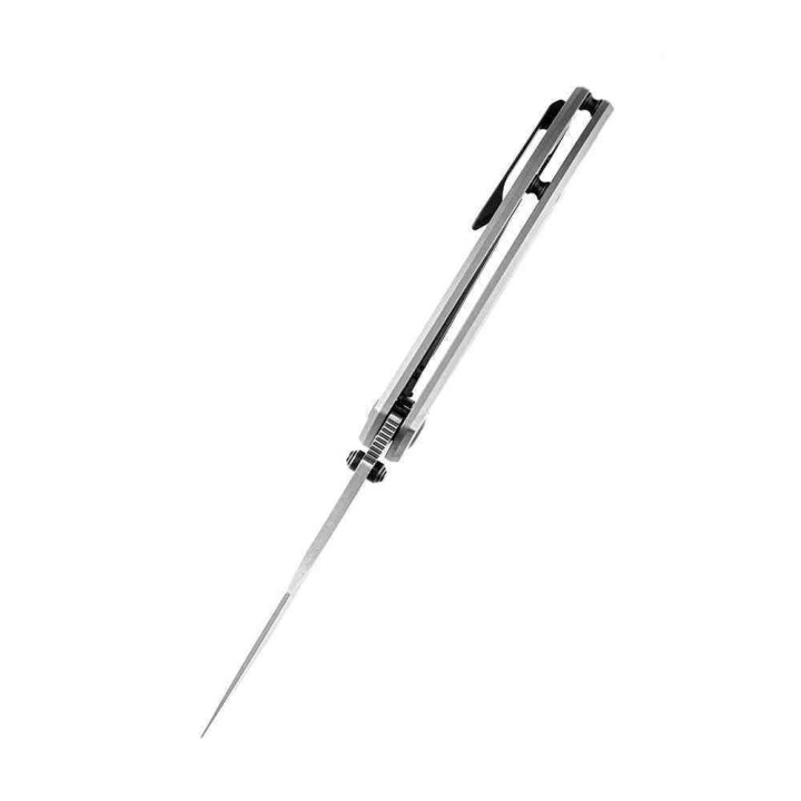 Couteau Kansept Pretatout Gray Manche Titane Lame Acier S35VN IKBS Framelock Clip K1032A2 - Livraison Gratuite