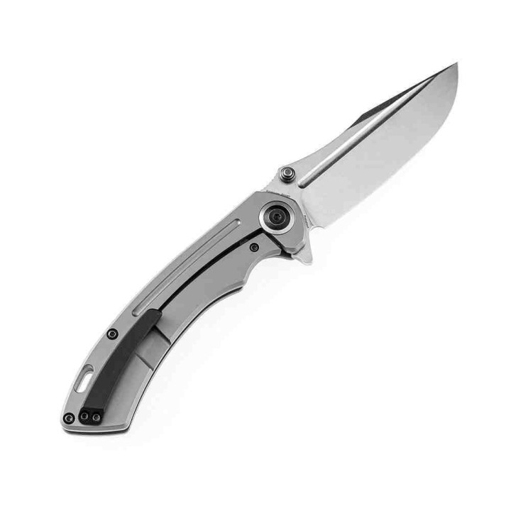 Couteau Kansept Pretatout Gray Manche Titane Lame Acier S35VN IKBS Framelock Clip K1032A2 - Livraison Gratuite