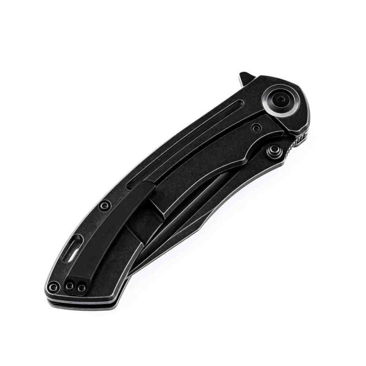 Couteau Kansept Pretatout Black Manche Titane Lame Acier S35VN IKBS Framelock Clip K1032A1 - Livraison Gratuite