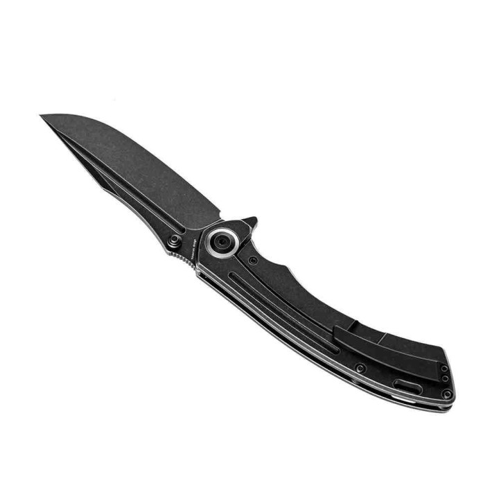 Couteau Kansept Pretatout Black Manche Titane Lame Acier S35VN IKBS Framelock Clip K1032A1 - Livraison Gratuite