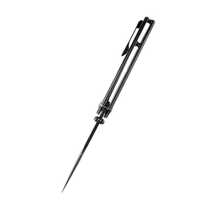 Couteau Kansept Pretatout Black Manche Titane Lame Acier S35VN IKBS Framelock Clip K1032A1 - Livraison Gratuite