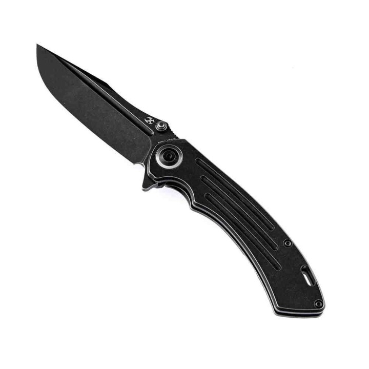 Couteau Kansept Pretatout Black Manche Titane Lame Acier S35VN IKBS Framelock Clip K1032A1 - Livraison Gratuite