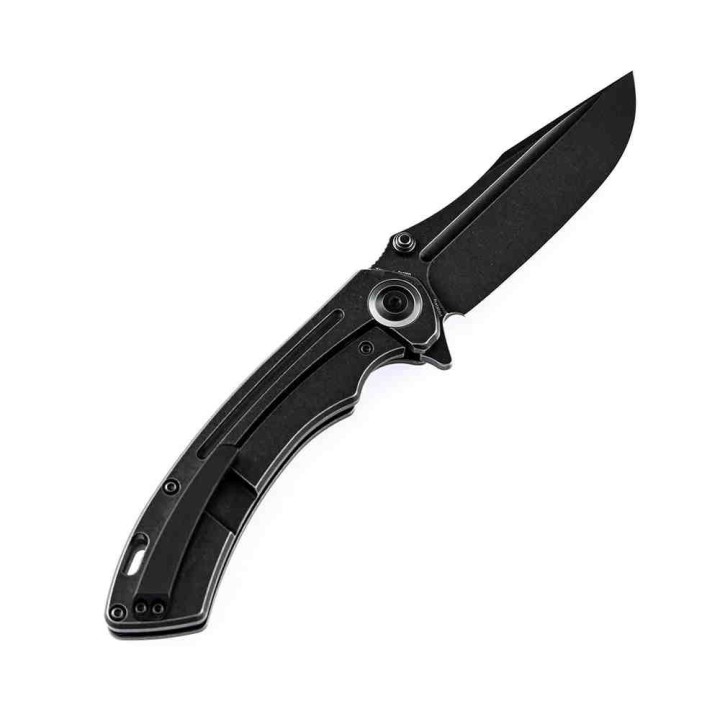 Couteau Kansept Pretatout Black Manche Titane Lame Acier S35VN IKBS Framelock Clip K1032A1 - Livraison Gratuite