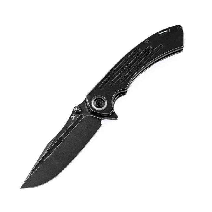 Couteau Kansept Pretatout Black Manche Titane Lame Acier S35VN IKBS Framelock Clip K1032A1 - Livraison Gratuite