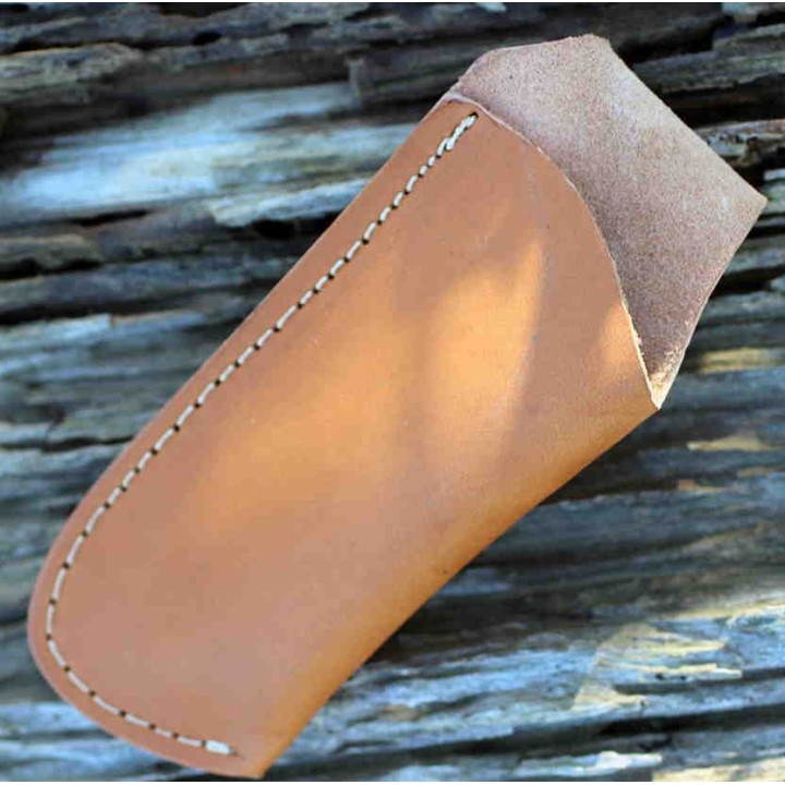 Couteau Damas Façon Laguiole Lame 128 Couches Manche Bois de Cerf Etui Cuir DM1087 - Livraison Gratuite