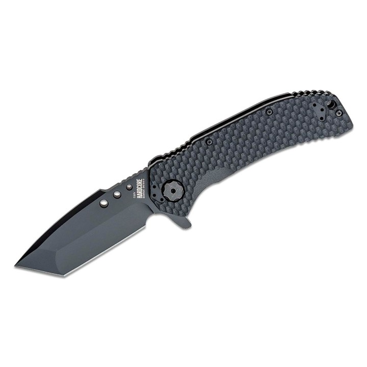 Couteau Halfbreed Blades MILSPEC Lame Acier S30VN Tanto Manche G10 Framelock Clip HBBMILF03 - Livraison Gratuite