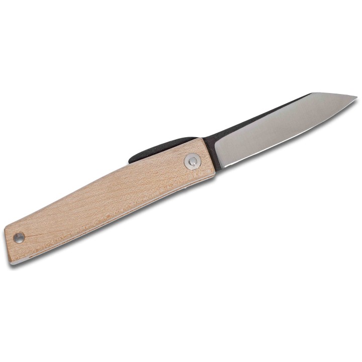Couteau Ohta Style Higonokami FK7 Lame Acier D2 Manche Erable Housse Cuir Made Japan OFK7M - Livraison Gratuite
