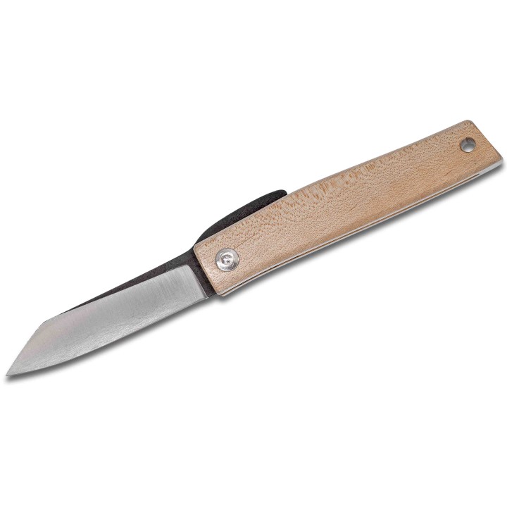 Couteau Ohta Style Higonokami FK7 Lame Acier D2 Manche Erable Housse Cuir Made Japan OFK7M - Livraison Gratuite