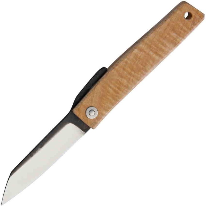 Couteau Ohta Style Higonokami FK7 Lame Acier D2 Manche Erable Housse Cuir Made Japan OFK7M - Livraison Gratuite