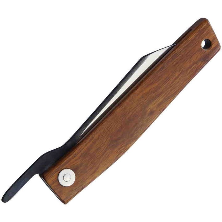 Couteau Ohta FK7 Desert Ironwood Lame Acier D2 Manche Bois Pouch Made Japan OFK7P - Livraison Gratuite