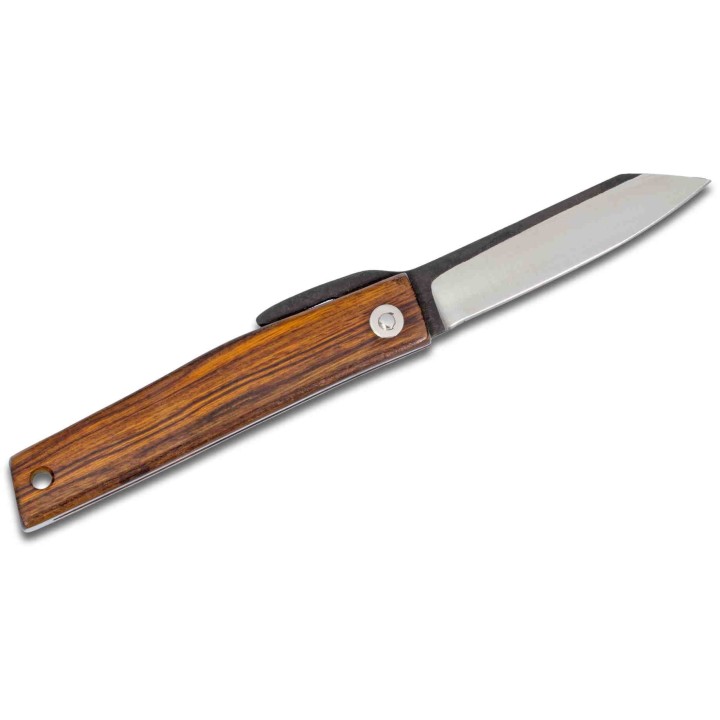 Couteau Ohta FK7 Desert Ironwood Lame Acier D2 Manche Bois Pouch Made Japan OFK7P - Livraison Gratuite