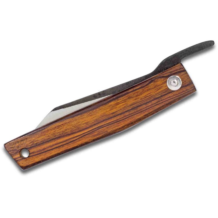 Couteau Ohta FK7 Desert Ironwood Lame Acier D2 Manche Bois Pouch Made Japan OFK7P - Livraison Gratuite