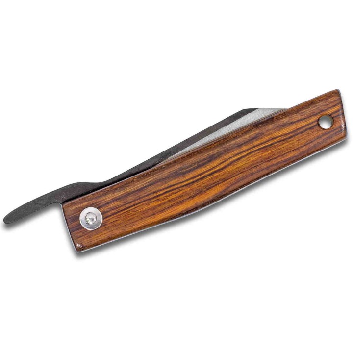 Couteau Ohta FK7 Desert Ironwood Lame Acier D2 Manche Bois Pouch Made Japan OFK7P - Livraison Gratuite