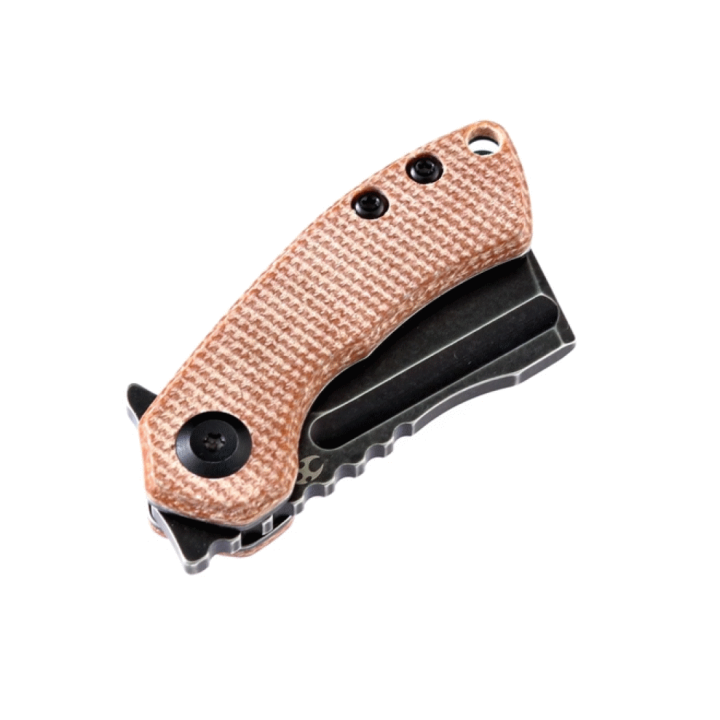 Couteau Kansept Korvid Brown Manche Micarta Lame Acier 154CM Slip Joint KT3030A5 - Livraison Gratuite
