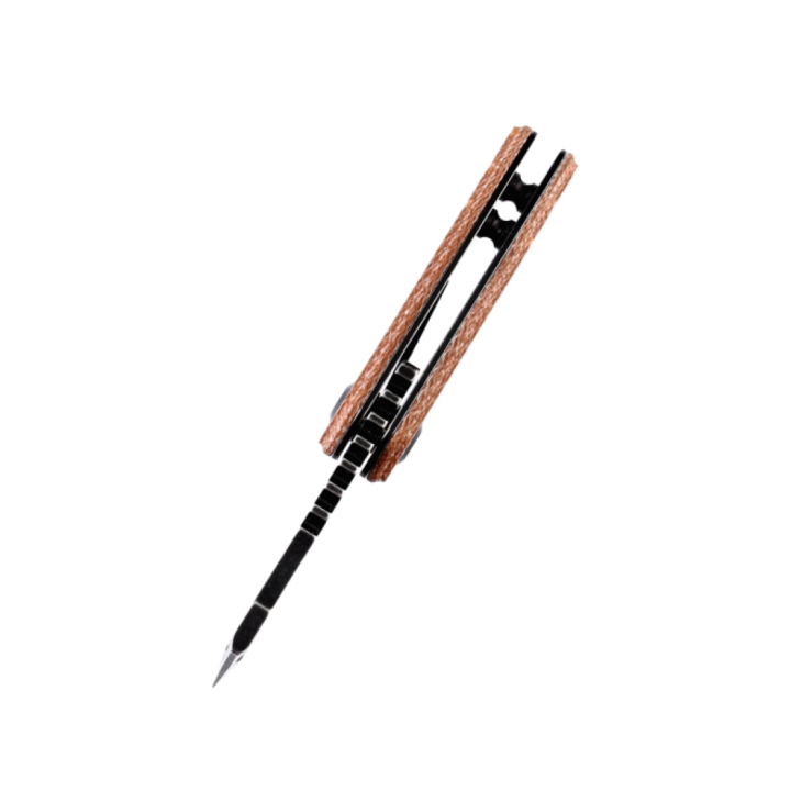 Couteau Kansept Korvid Brown Manche Micarta Lame Acier 154CM Slip Joint KT3030A5 - Livraison Gratuite