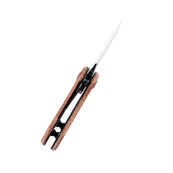 Couteau Kansept Korvid Brown Manche Micarta Lame Acier 154CM Slip Joint KT3030A5 - Livraison Gratuite