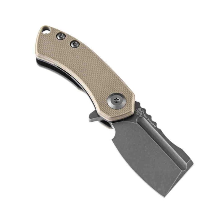 Couteau Kansept Korvid Tan Manche G10 Lame Acier 154CM Slip Joint KT3030A2 - Livraison Gratuite