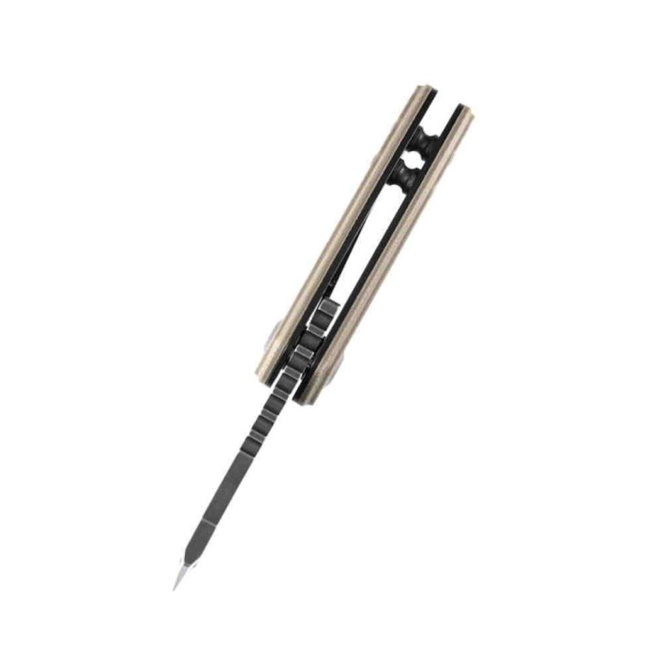 Couteau Kansept Korvid Tan Manche G10 Lame Acier 154CM Slip Joint KT3030A2 - Livraison Gratuite