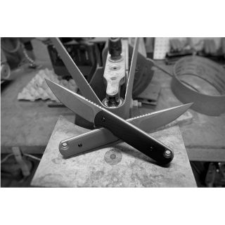 Couteau Ferrum Forge Lackey XL Lame Acier 9Cr18MoV Manche G10 Etui Kydex/Clip FF0089B - Livraison Gratuite