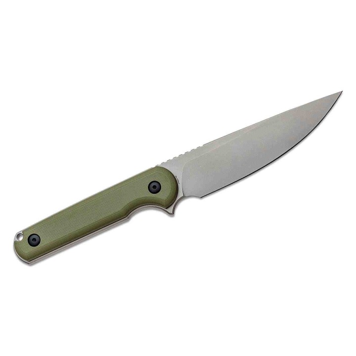 Couteau Ferrum Forge Lackey XL Green Lame Acier 9Cr18MoV Manche G10 Etui Kydex/T-Clip FF0089G - Livraison Gratuite